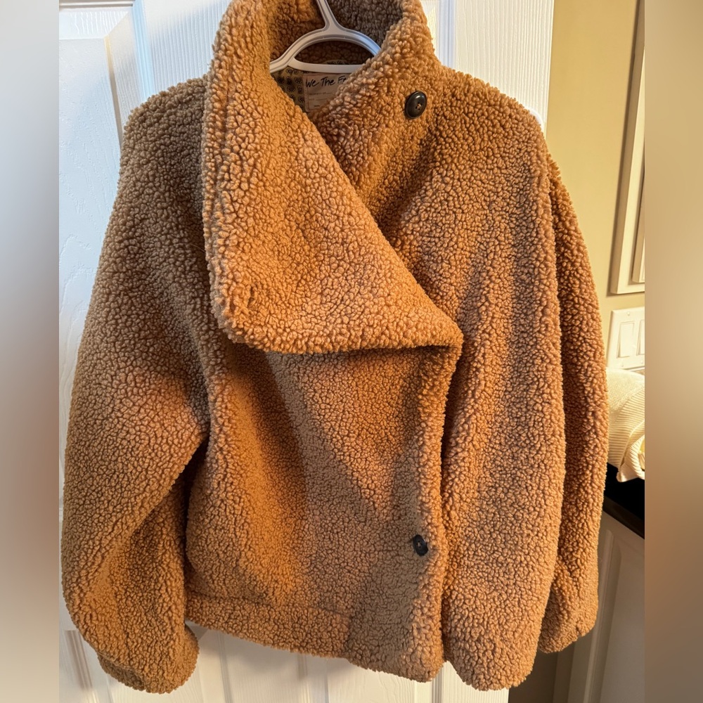 We The Free Warm Brown Teddy Jacket New